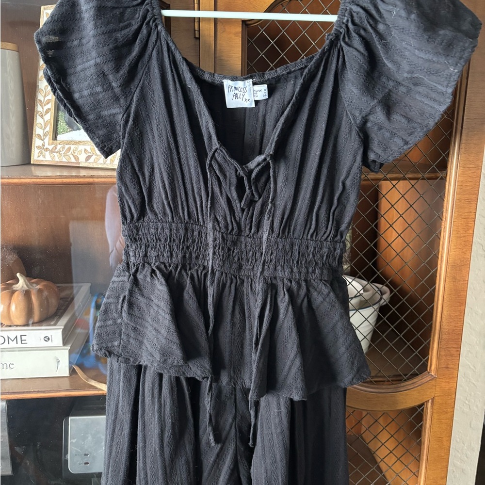 Princess Polly Black Ruffled Dress